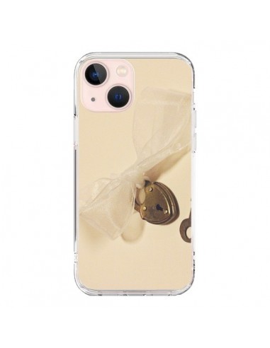 Coque iPhone 13 Mini Key to my heart Clef Amour - Irene Sneddon