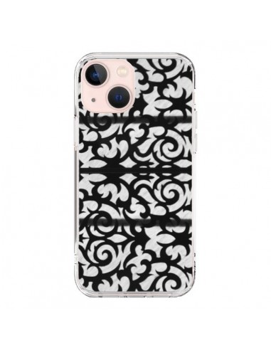 iPhone 13 Mini Case Abstract Black and White - Irene Sneddon