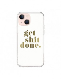 Coque iPhone 13 Mini Get Shit Done Doré - Shop Gasoline