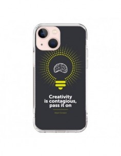 iPhone 13 Mini Case Creativity is contagious, Einstein -...