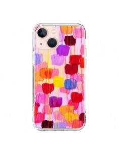 Coque iPhone 13 Mini Pois Roses Dottie - Ebi Emporium