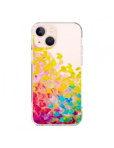Coque iPhone 13 Mini Creation in Color Jaune Yellow Transparente - Ebi Emporium