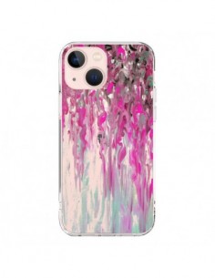 Cover iPhone 13 Mini Tempesta Rosa Trasparente - Ebi...