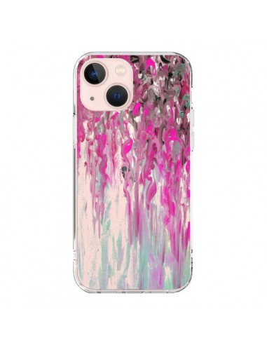 Coque iPhone 13 Mini Tempête Rose Transparente - Ebi Emporium