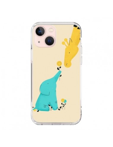 Coque iPhone 13 Mini Elephant Bebe Girafe - Jay Fleck