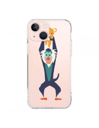 Coque iPhone 13 Mini Futur Roi Lion King Rafiki Transparente - Jay Fleck