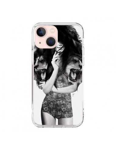 Coque iPhone 13 Mini Femme Lion - Jenny Liz Rome