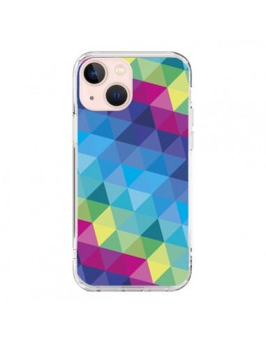 iPhone 13 Mini Case Aztec Gheo Blue - Javier Martinez