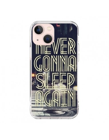 Coque iPhone 13 Mini Never Gonna Sleep New York City - Javier Martinez