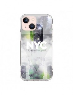 iPhone 13 Mini Case I Love New York City Grey Green -...