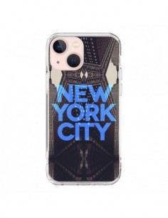 Coque iPhone 13 Mini New York City Bleu - Javier Martinez