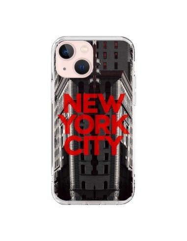 Coque iPhone 13 Mini New York City Rouge - Javier Martinez