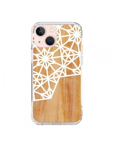 Coque iPhone 13 Mini Frozen Stars Etoile Bois Azteque Aztec Tribal - Jenny Mhairi