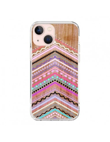 iPhone 13 Mini Case Purple Forest Wood Aztec Tribal - Jenny Mhairi