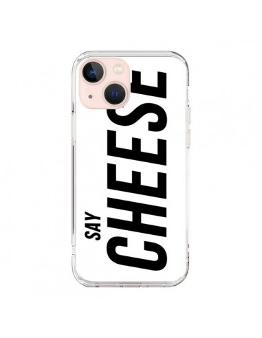 Coque iPhone 13 Mini Say Cheese Smile Blanc - Jonathan Perez