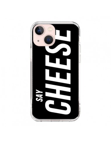 Coque iPhone 13 Mini Say Cheese Smile Noir - Jonathan Perez