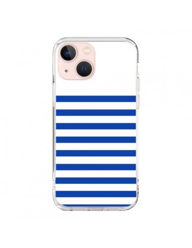 Coque iPhone 13 Mini Mariniere Bleu - Jonathan Perez