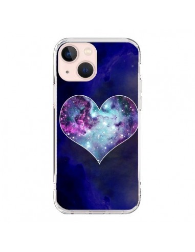 Coque iPhone 13 Mini Nebula Heart Coeur Galaxie - Jonathan Perez