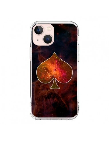 Coque iPhone 13 Mini Nebula Spade Pique Galaxie - Jonathan Perez