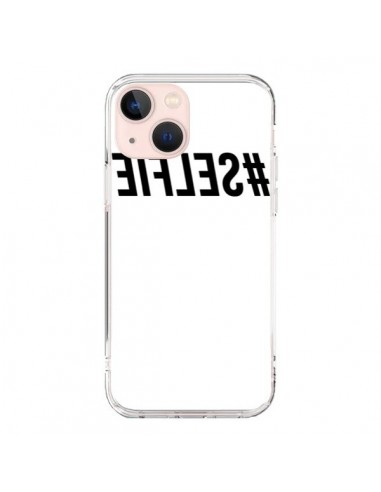 Coque iPhone 13 Mini Hashtag Selfie Noir Inversé - Jonathan Perez