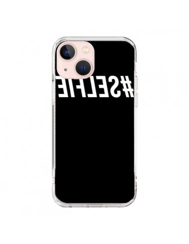 Coque iPhone 13 Mini Hashtag Selfie Blanc Inversé - Jonathan Perez