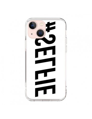 Cover iPhone 13 Mini Hashtag Selfie Nero Rovesciato Orizzontale - Jonathan Perez