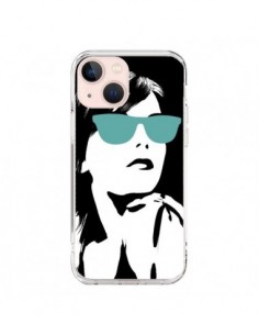 iPhone 13 Mini Case Fille Lunettes Blues - Jonathan Perez