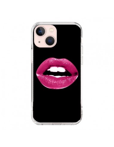 Coque iPhone 13 Mini Lèvres Roses - Jonathan Perez