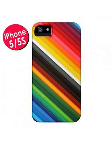 Coque Arc en Ciel Rainbow pour iPhone 5 et 5S - Maximilian San