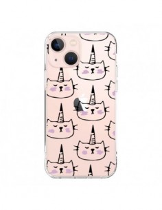 Coque iPhone 13 Mini Licorne Unicorn Dessin Transparente...
