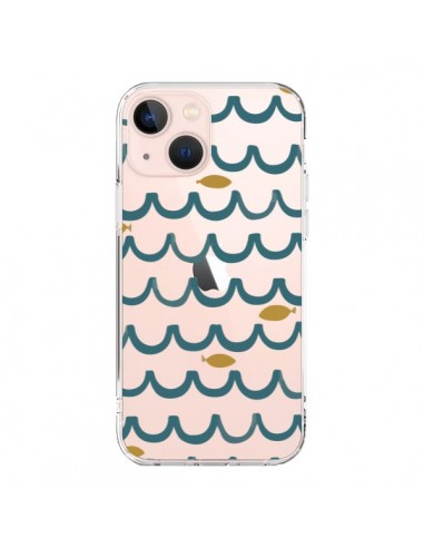 Cover iPhone 13 Mini Pesce Acqua Trasparente - Dricia Do