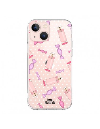 Coque iPhone 13 Mini Candy Bonbons Transparente - kateillustrate