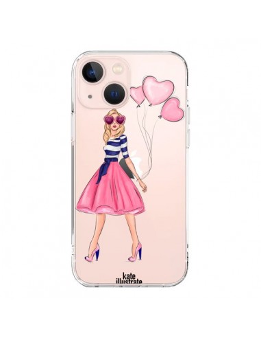 Coque iPhone 13 Mini Legally Blonde Love Transparente - kateillustrate