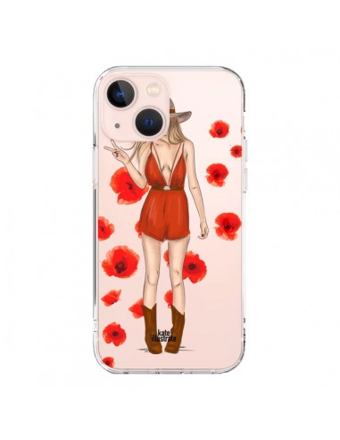 Coque iPhone 13 Mini Young Wild and Free Coachella Transparente - kateillustrate