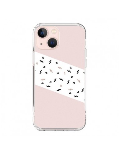 iPhone 13 Mini Case Festive Pattern Pink - Koura-Rosy Kane