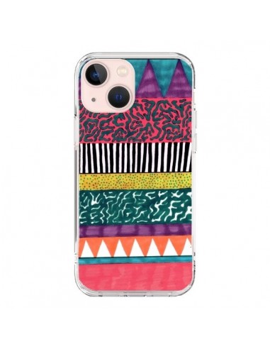 Coque iPhone 13 Mini Azteque Dessin - Kris Tate