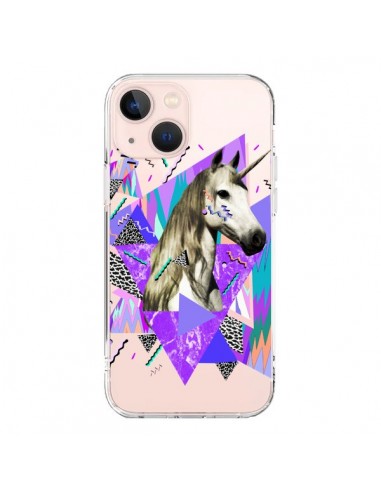 Coque iPhone 13 Mini Licorne Unicorn Azteque Transparente - Kris Tate