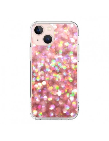 Coque iPhone 13 Mini Paillettes Pinkalicious - Lisa Argyropoulos