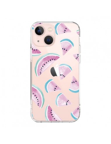 iPhone 13 Mini Case Watermalon Fruit Summer Clear - Lisa Argyropoulos