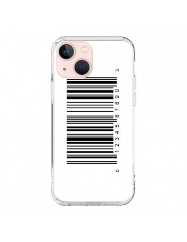 Cover iPhone 13 Mini Codice a Barre Nero - Laetitia