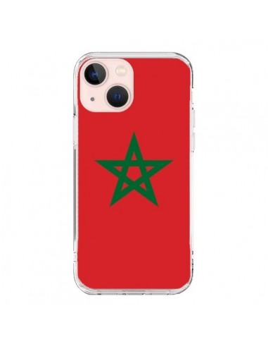 Coque iPhone 13 Mini Drapeau Maroc Marocain - Laetitia