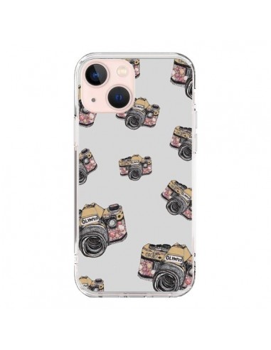 Coque iPhone 13 Mini Appareil photo vintage Rose - Laetitia