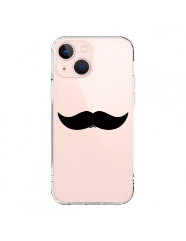 Coque iPhone 13 Mini Moustache Movember Transparente - Laetitia