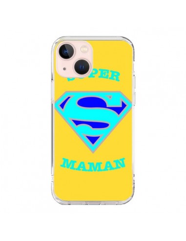 Coque iPhone 13 Mini Super Maman Superman - Laetitia