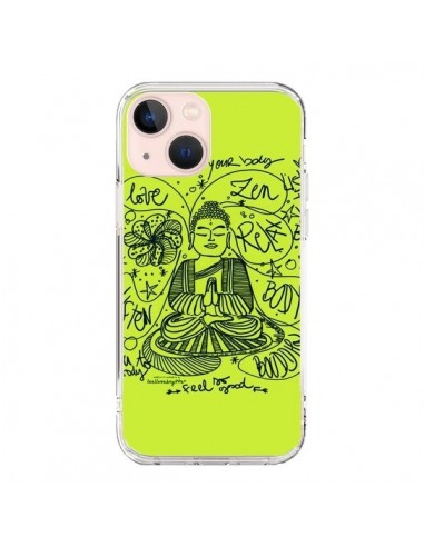 Coque iPhone 13 Mini Buddha Listen to your body Love Zen Relax - Leellouebrigitte