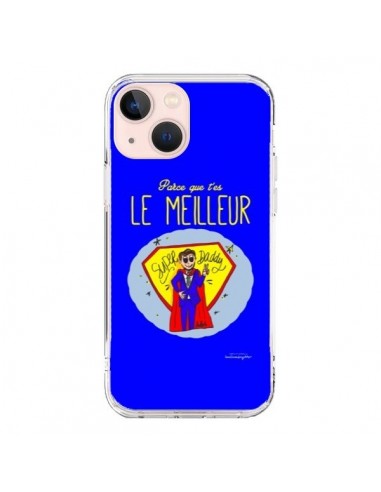 Coque iPhone 13 Mini Le meilleur Papa Fête des Pères - Leellouebrigitte