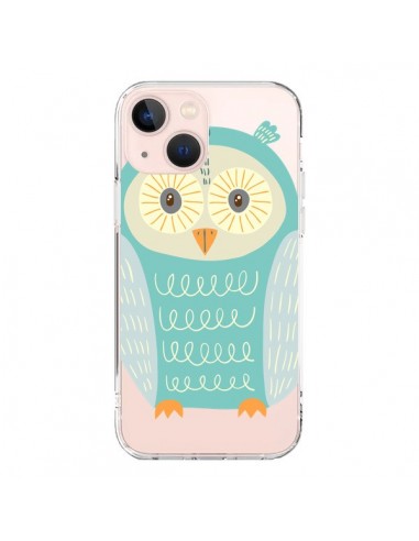 Coque iPhone 13 Mini Hibou Owl Transparente - Petit Griffin