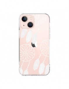 Coque iPhone 13 Mini Attrape Rêves Blanc Dreamcatcher...