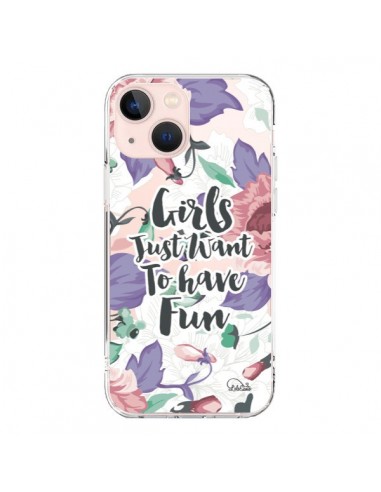iPhone 13 Mini Case Girl Divertente Clear - Lolo Santo