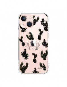 Coque iPhone 13 Mini Cactus Je Pique Transparente - Lolo...